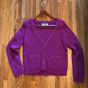 Magenta wool sweater